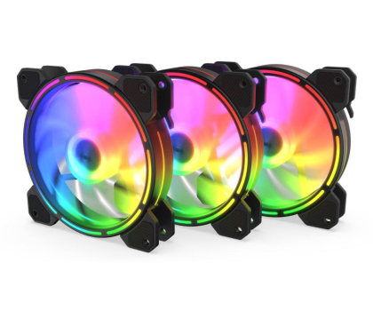 Wentylator KRUX Lunar KIT ARGB Triple Pack 3x120mm